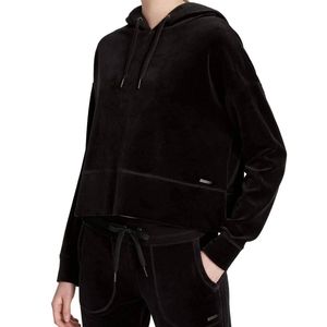 Calvin Klein performance velour crop hoodie